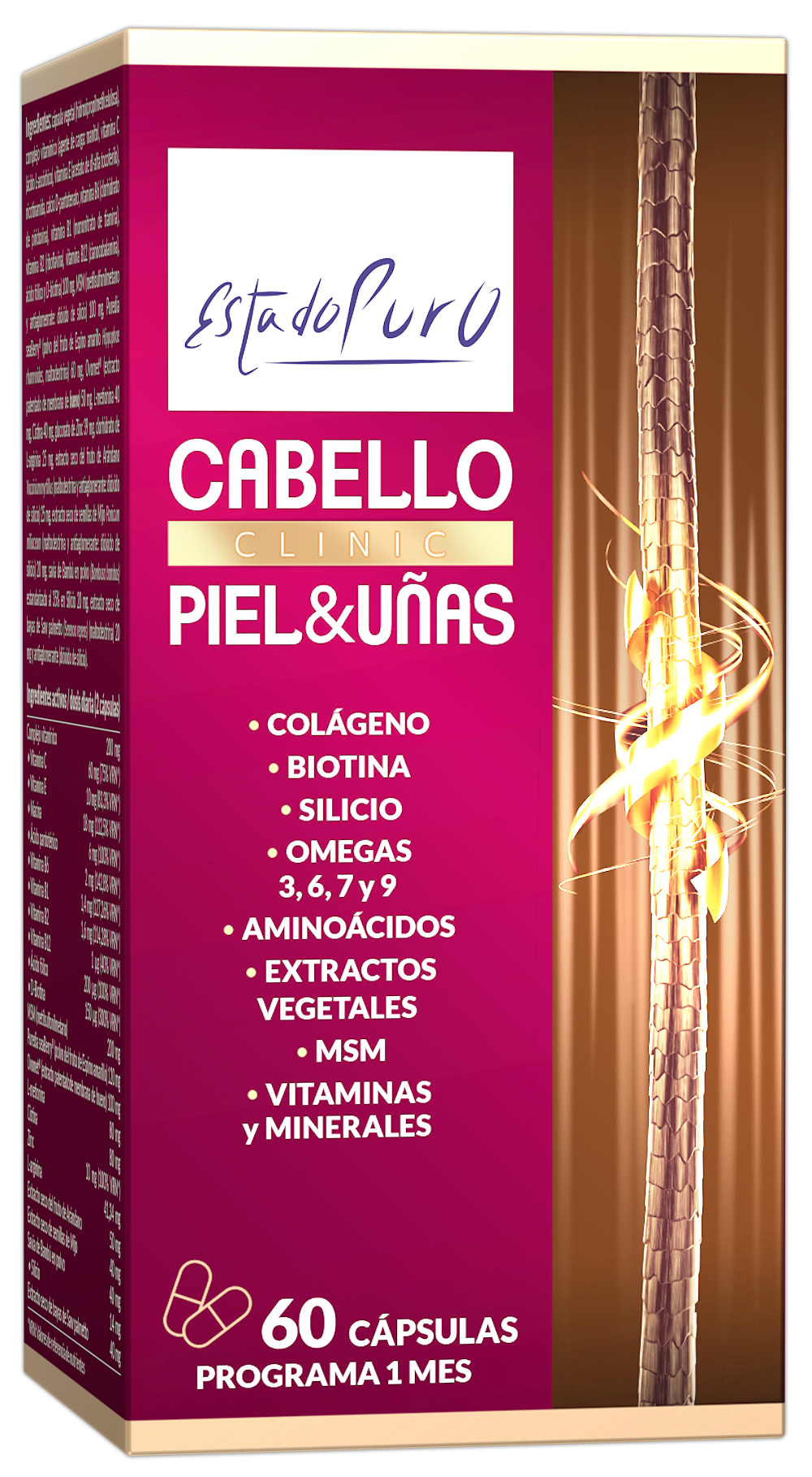 ESTADO PURO CABELLO PIEL Y UÑAS CLINIC CÁPSULAS