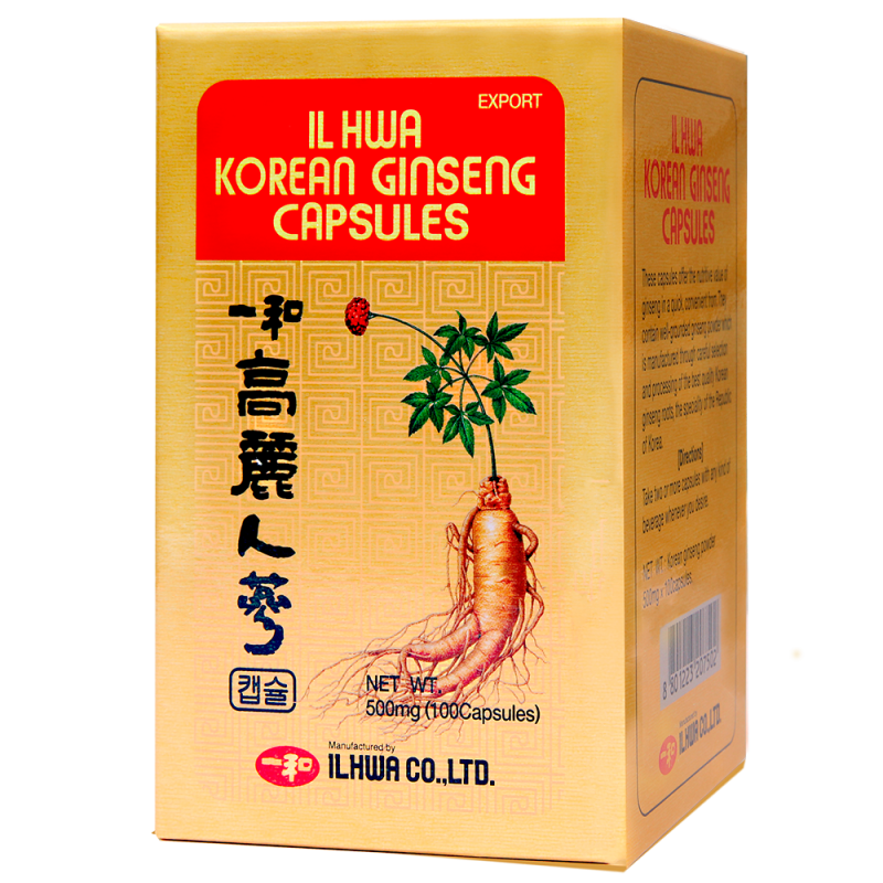 GINSENG COREANO IL HWA 100 CÁPSULAS TARRO