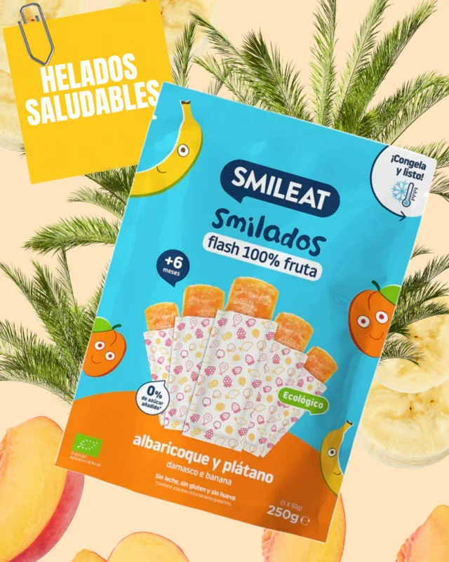❄️ ¡La merienda más fácil, divertida y saludable ya está aquí!
Con los Smilados de @smileat , solo tienes que congelar y listo. Hechos con 100% fruta ecológica y pensados para peques a partir de los 6 meses, son perfectos para refrescarse de forma natural.
🍓 Fresa y manzana
🍑 Albaricoque y plátano
👶 A partir de 6 meses
✅ Sin azúcar añadido
✅ Sin leche, sin gluten y sin huevo
Una opción rica, refrescante y sin ingredientes raros.
¡Porque comer fruta también puede ser divertido!
📍 Disponible en:
Rúa das Teixugueiras, 10, local 1A – Vigo
#nuevoproducto #Smileat #Smilados #alimentacioninfantil #flash  #helado #helados  #heladosaludable  #sinazucarañadido  #heladosinazucar  #comersinazucar #meriendasinazucar  #gomitassinazucar  #meriendaniños #meriendaniñossanos