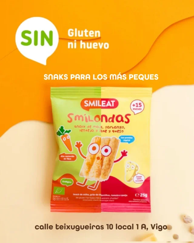 🌟 ¡Peques felices, mamás y papás tranquilos! 🌟
Las nuevas Smilondas de Smileat son el snack ideal a partir de los 15 meses.
🥕 Hechas con maíz, garbanzo, lenteja y zanahoria
🍅 También en versión con tomate y queso
🌱 Ecológicas, con alto contenido en fibra y SIN gluten ni huevo.
✅ Perfectas para llevar a la playa, al parque o de paseo.
👉 ¿Lo mejor? ¡Les encantan y tú sabes que están comiendo bien!
📍Ven a por ellas y prueba las dos variedades 💚💛
#Smileat #Smilondas #SnacksSaludables #VeranoParaPeques #SinGluten #AlimentaciónInfantil