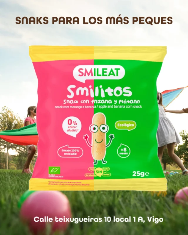 ¡Este verano, los peques también meriendan rico y saludable! 💚

Los Smilitos Smileat son ideales para llevar a la playa, al parque o de paseo:

🟢 Ecológicos y 100% naturales
🍓 Fresa y plátano / 🍎 Manzana y plátano
👶 A partir de los 8 meses
❌ Sin azúcar añadido
❌ Sin gluten, huevo ni leche
♻️ Envase 100% reciclable
✨ Textura blandita que se deshace en la boca

🌴 ¡Un snack saludable que no puede faltar en tu bolso este verano!

#Smileat
#Smilitos
#SnackSaludable
#MeriendaSaludable
#MeriendaDeVerano
#BebéFeliz
#BebéSaludable
#AlimentaciónBebés
#BebésFelices
#ComidaParaBebés
#Desde8Meses
#BabySnack
#MaternidadFeliz
#MaternidadConsciente
#CrianzaSaludable
#CrianzaNatural
#FamiliasConscientes
#MamásReales
#PapásReales
#VidaEcológica
#BioParaBebés
#VeranoSmileat
#SnacksInfantiles
#SinAzúcarAñadido
#EcológicoYNatural
#PlanVerano
#SaludInfantil
#MeriendasSinCulpa
#CrianzaRespetuosa
#VeranoConNiños